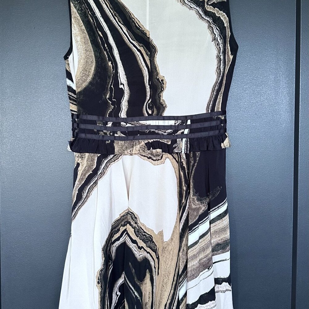 NWT | The Kooples | Silk | Marble Print | Mini Dress - Picture 9 of 12